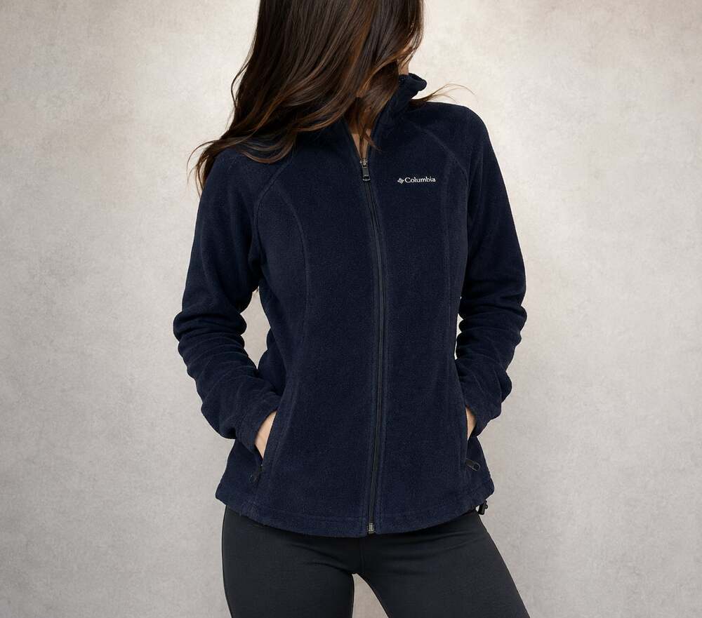 Columbia Sportswear Company Women's Full Zip Fleece Jacket Black Size S